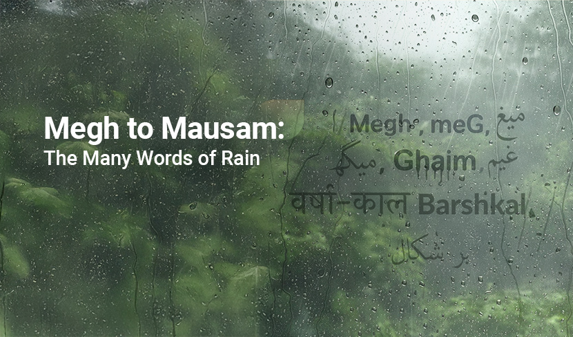 From Megh to Mausam: The Many Words of Rain